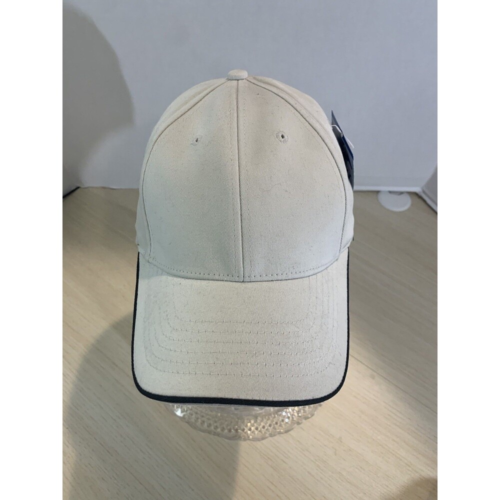 New Nu-Fit by KC Caps~ Off White with Black Trim ~Size S/M~ NWT